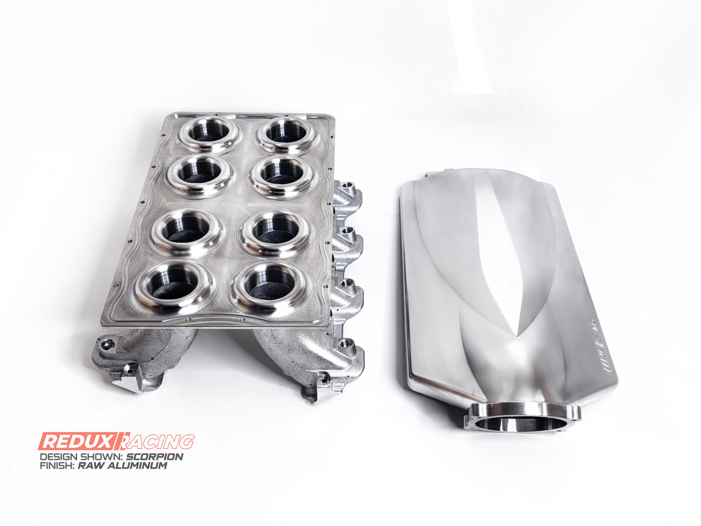 GM LS3, L76, LS9 - Billet Intake Manifold "Scorpion"- Rectangular Port LS Manifold Kit