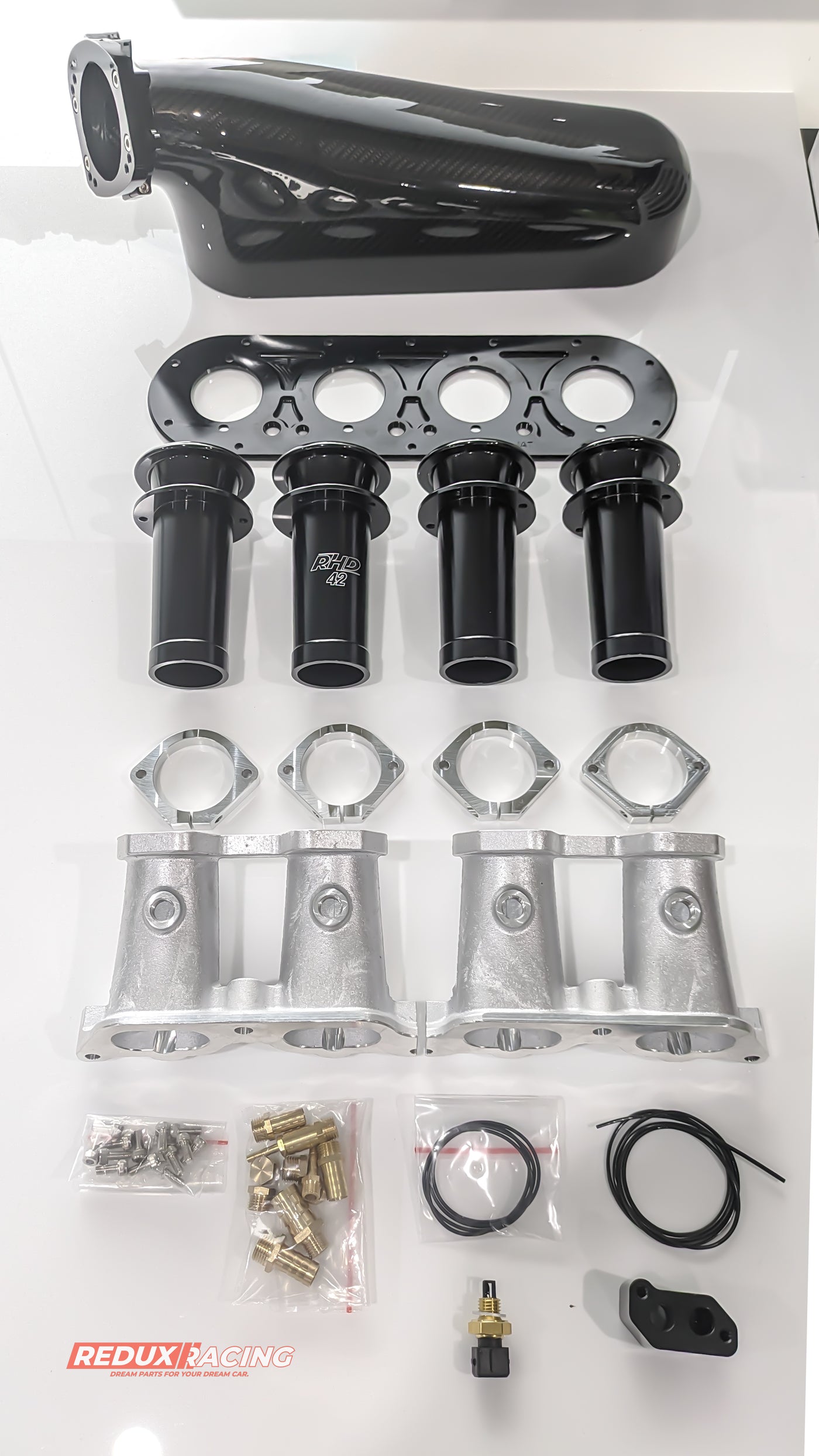 BMW M42 / 44 - TURBO INTAKES - CARBON FIBER [FOR BMW E30, E36, Z3]