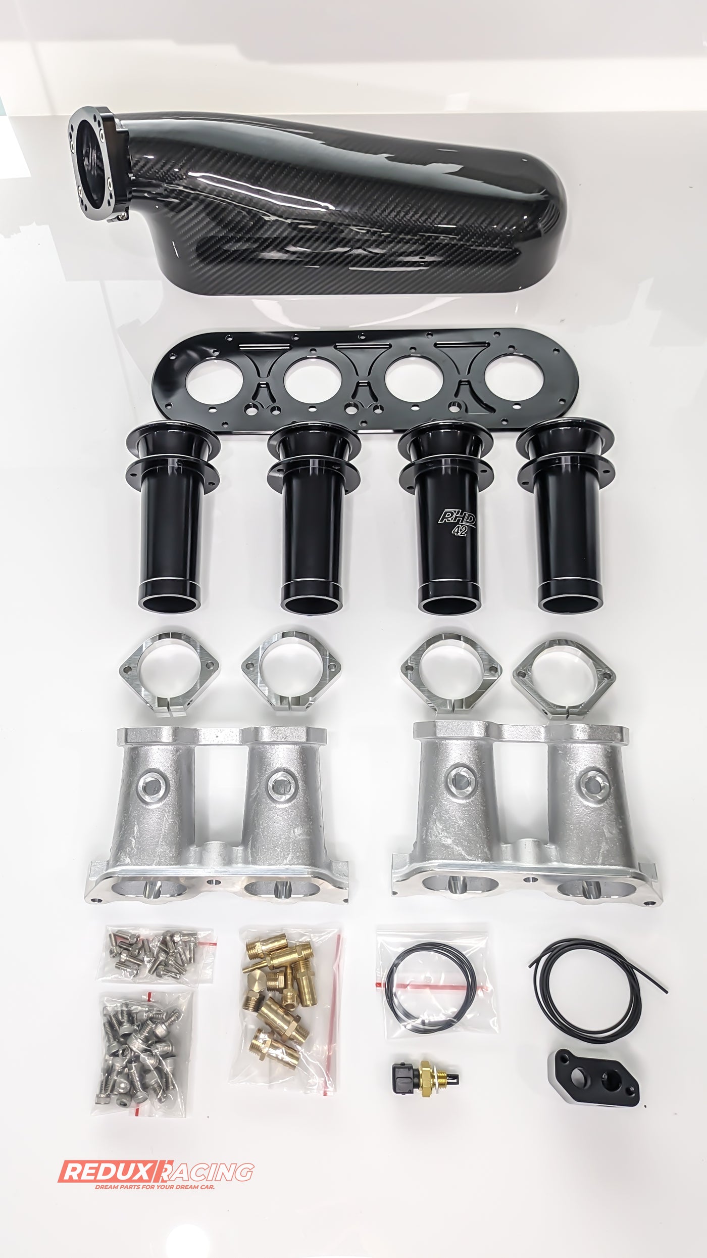 BMW M42 / 44 - TURBO INTAKES - CARBON FIBER [FOR BMW E30, E36, Z3]