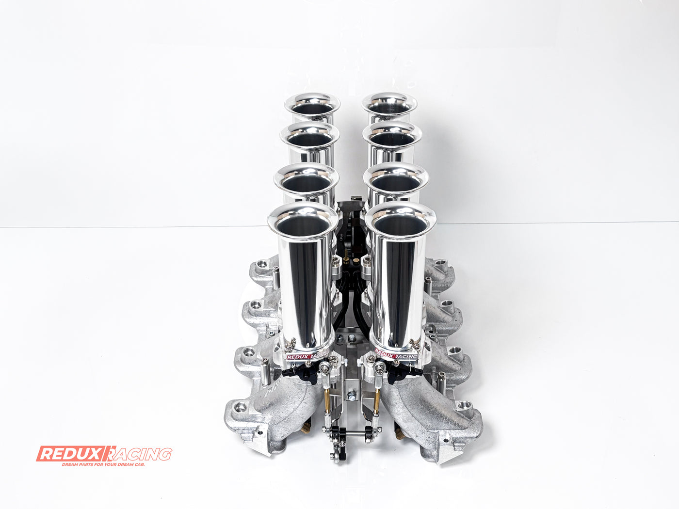 GM LS1, LS2, LS6 - Individual Throttle Body Kit (ITB) Intake - Cathedral Port LS Manifold