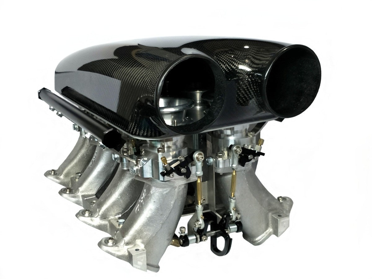 GM LS3, L76, L77, L98 Intake- Individual Throttle Body (ITB) Kit with CARBON PLENUM