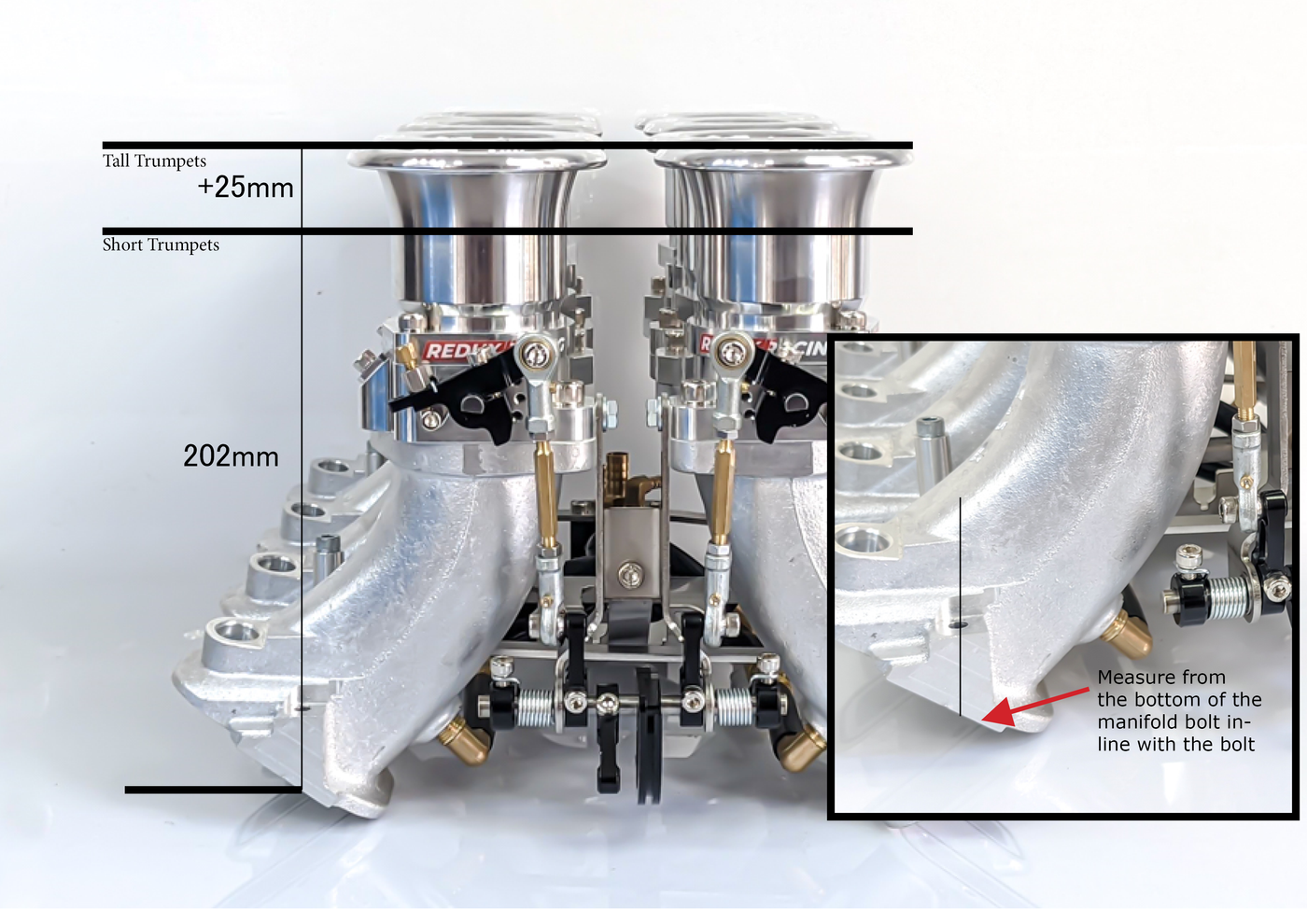 GM LS1, LS2, LS6 - Individual Throttle Body Kit (ITB) Intake - Cathedr ...